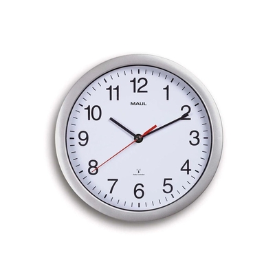 Product Ρολόι Τοίχου Maul Run white/silver plastic 25cm incl. Batteries base image