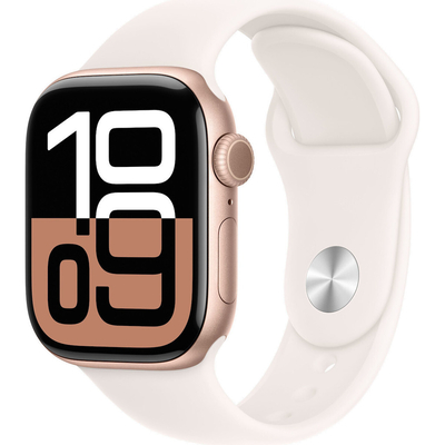 Product Smartwatch Apple Watch 10 42mm GPS Alu Sport S/M Rose Gold/Light Blush base image