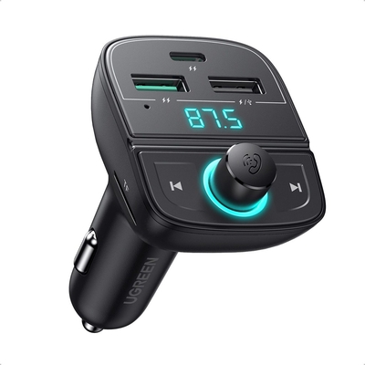Product FM Transmitter Αυτοκινήτουr UGreen Bluetooth 5.0 MP3 Car Charger base image