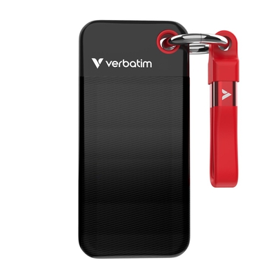 Product Εξωτερικός Σκληρός Δίσκος 2TB Verbatim Pocket SSD USB 3.2 Black/Red 32196 base image