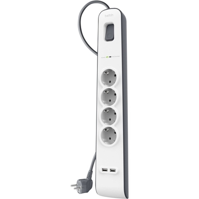 Product Πολύπριζο Belkin Surge Plus 4-fold incl. 2 x USB 2,4A base image
