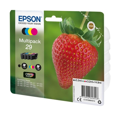 Product Μελάνι Epson Claria Home Multipack 29 BK/C/M/Y T 2986 base image