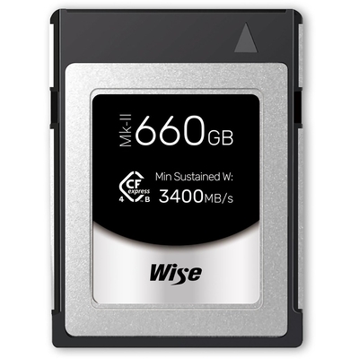 Product Κάρτα Μνήμης CF 660GB Wise CFexpress 4.0 Type B PRO MK-II WI-CFX4-B660PM2 base image