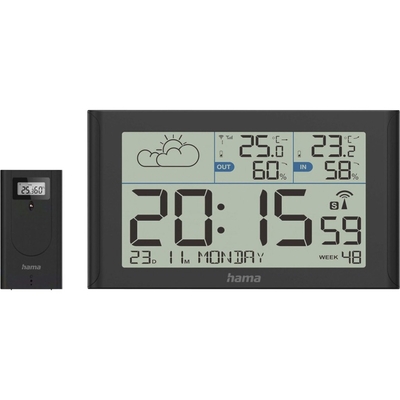 Product Μετεωρολογικός Σταθμός Hama Sylt with Outdoorsensor,radio,Black 222216 base image