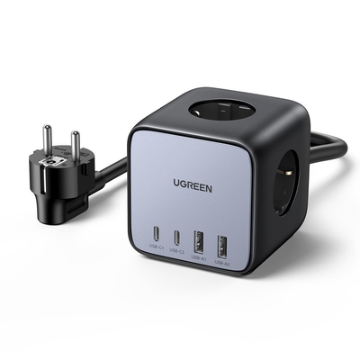 Product Πολύπριζο UGreen DigiNest Cube Power Strip (3 AC outlets + 65W 2A2C) base image