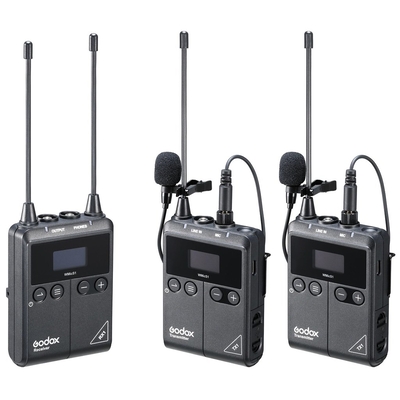 Product Δέκτης Μικροφώνων Godox WmicS1 Kit 2 UHF Lavalier wireless base image