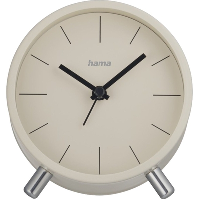 Product Ρολόι Ξυπνητήρι Hama Flores analogue w/o ticking, Gray/beige 222229 base image