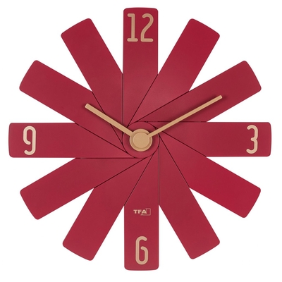 Product Ρολόι Τοίχου TFA Clock in the box red base image