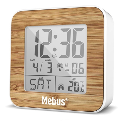 Product Ρολόι Ξυπνητήρι Mebus 27247 White/wood Funkwecker digital base image