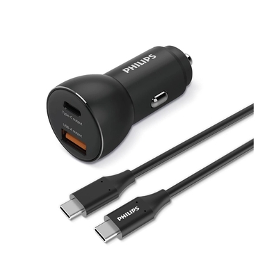 Product Φορτιστής Αυτοκινήτου Philips 36W with 1 USB-A + USB C base image