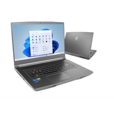 Product Laptop MSI 15,6" Thin Intel Core i5-12450H/16GB/SSD 512GB/NVIDIA RTX 4050/Windows 11 (B12VE-2431PL) base image