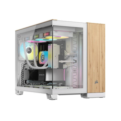 Product Κουτί Η/Υ Corsair 2500X - mid - micro ATX White/Bamboo Wood base image