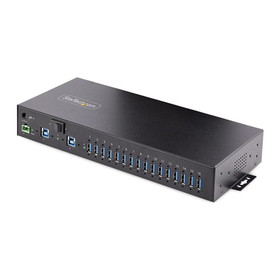 Product USB Hub StarTech 16-Port Industrial 5Gbps with Power Adapter, Metal Enclosure, ESD Protection base image