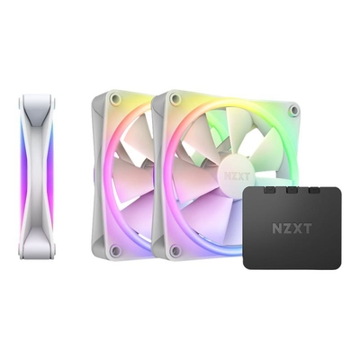 Product Case Fan 12cm Nzxt 120mm F-Series RGB DUO Fan Triple Λευκό (RF-D12TF-W1) base image