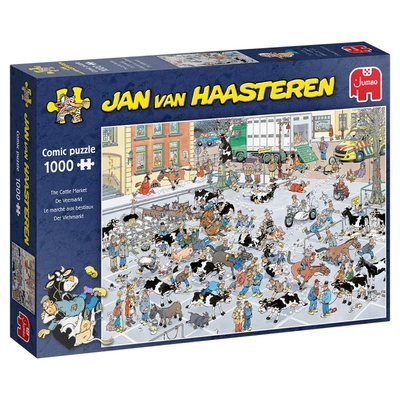 Product Παζλ Jumbo Jan van Haasteren Der Vieh-Markt 1000 κομμάτια base image