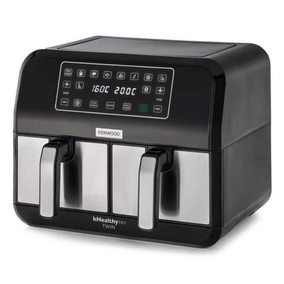 Product Φριτέζα Αέρος Kenwood HFM20 000MB Twin 2x4L Μαύρο-Ασημί base image