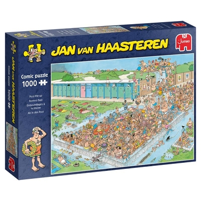 Product Παζλ Jumbo Jan van Haasteren Ab in den Pool 1000 κομμάτια base image