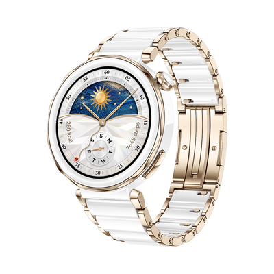 Product Smartwatch Huawei Watch GT 5 Pro 42mm Elegant Λευκό-Χρυσό base image