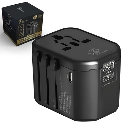 Product Αντάπτορας Πρίζας Extralink Smart Life EU/UK/USA/AU/CH + USB-C USB-A base image
