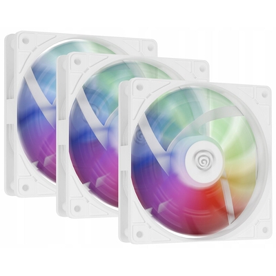 Product Case Fan 12cm Genesis Oxal 120 ARGB Λευκός - Σετ 3 τεμαχίων base image