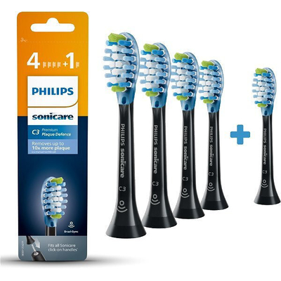 Product Ανταλλακτικές Κεφαλές για Οδοντόβουρτσα Philips Sonicare C3 Premium Plaque Defence HX9045/33 5x Μαύρο base image