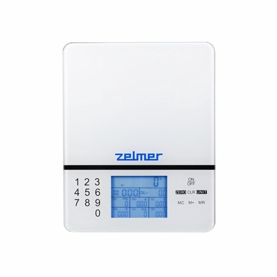 Product Ζυγαριά Κουζίνας Zelmer ZKS1500 Λευκή base image