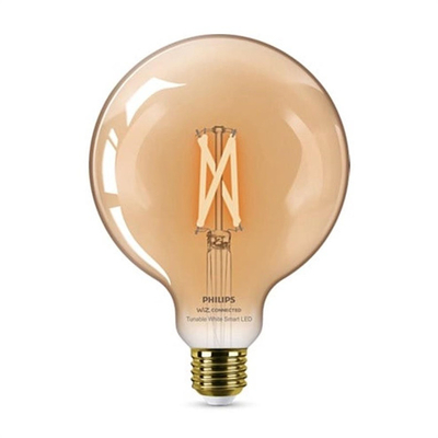 Product Smart Λάμπες LED Philips filament Amber E27 G125 7 W (50 W), WW-CW base image