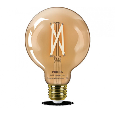 Product Smart Λάμπες LED Philips filament Amber E27 G95 7 W (50 W), WW-CW base image