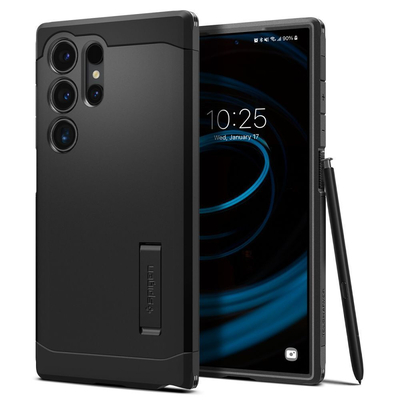 Product Θήκη Κινητού Spigen Tough Armor για Samsung Galaxy S24 Ultra Μαύρη base image