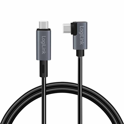 Product Καλώδιο USB-C Logilink 3.0m Γωνιακό Μαύρο base image