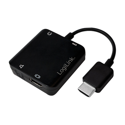 Product Αντάπτορας HDMI Logilink male σε 3.5mm / HDMI / Toslink female (CV0106) base image