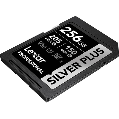 Product Κάρτα Μνήμης Lexar SDXC 256GB Professional SILVER Plus UHS-I U3 A2 4K V30 base image