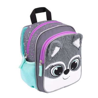 Product Σχολική Τσάντα Πλάτης Bambino Racoon Σκίουρος D7 Γκρι base image