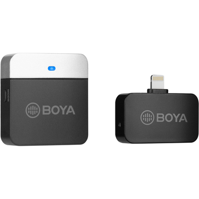 Product Μικρόφωνο BOYA BY-M1LV-D 2.4G Mini Ασύρματο - για iOS συσκευές base image