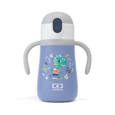Product Εκπαιδευτικό Μπιμπερό Monbento Stram Dino Μπλε base image