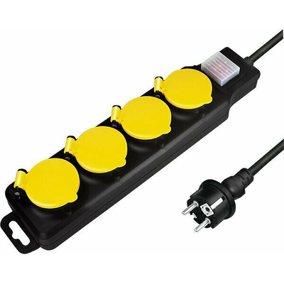 Product Πολύπριζο Ασφαλείας Logilink 4 υποδοχών IP44 1.5m base image