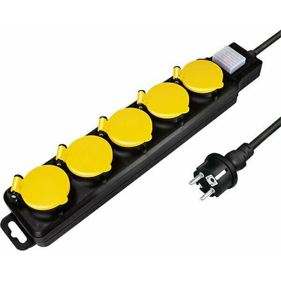 Product Πολύπριζο Ασφαλείας Logilink 5 υποδοχών IP44 1.5m base image