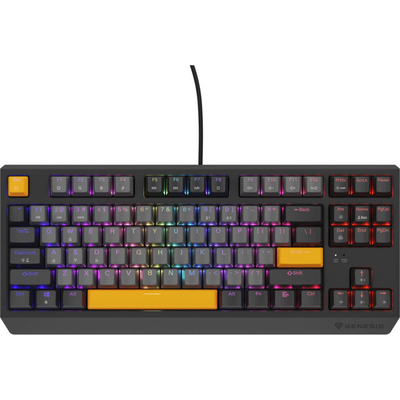 Product Πληκτρολόγιο Gaming Genesis Thor 230 TKL Anchor Gray Negative RGB Outemu Red base image