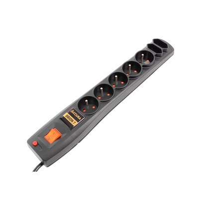 Product Πολύπριζο Ασφαλείας Accura Premium Orion 7 υποδοχών 3.0m base image
