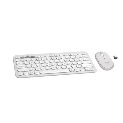 Product Σετ Πληκτρολόγιο & Ποντίκι Ασύρματο Logitech Pebble 2 Combo Λευκό base image