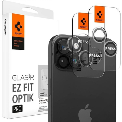 Product Προστασία Κάμερας Κινητών Spigen EZ Fit Optik Pro για iPhone 15 / iPhone 15 Plus (2 τεμ.) base image