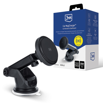 Product Βάση Κινητού Αυτοκινήτου 3MK Mag Charger Window & Dashboard base image