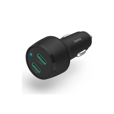 Product Φορτιστής Αυτοκινήτου Hama PD/QC 45W (2x USB-C) Μαύρος base image