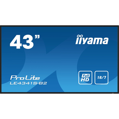 Product Public Display 43" Iiyama LED ProLite LE4341S-B2 - 109 cm - 3840 x 2160 4K base image