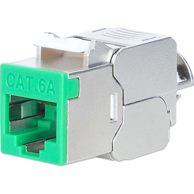 Product Keystone Δικτύου Intellinet Cat6a 10G STP Green base image