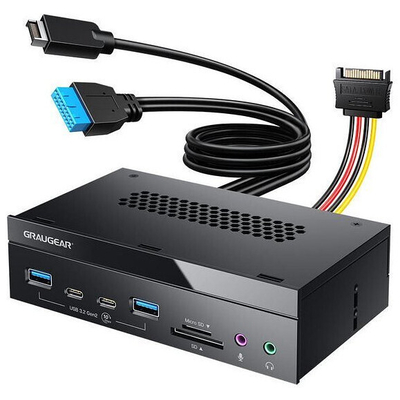 Product Case Panel GrauGear Multi Front Panel 8-way + card reader USB,SD,Micro base image