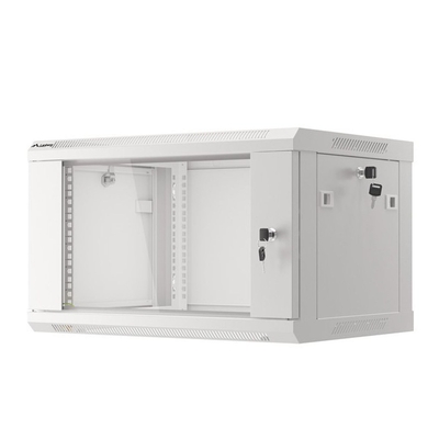 Product Καμπίνα Δικτύου Lanberg Rack Wall 19" 6U/600X450 glass door Gray base image