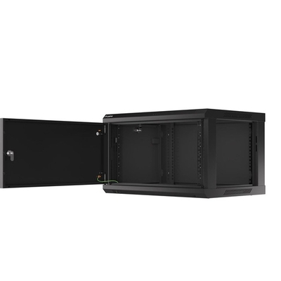 Product Καμπίνα Δικτύου Lanberg Rack Wall 19" 6U/600X450 Metal Door Black base image