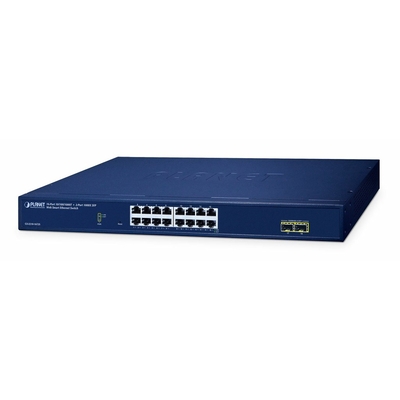 Product Network Switch Planet 16-Port Web Smart GS-2210-16T2S base image