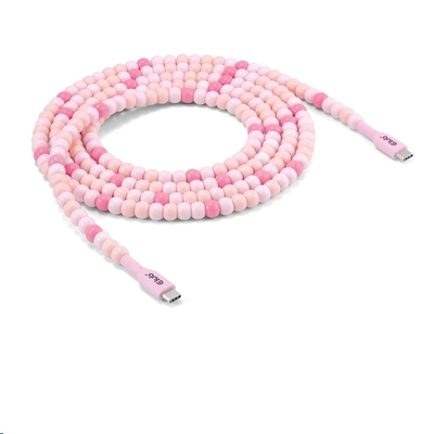 Product Καλώδιο USB Club 3D Lifestyle USB-C pearl PD60W,480Mbps 2m Pink retail base image
